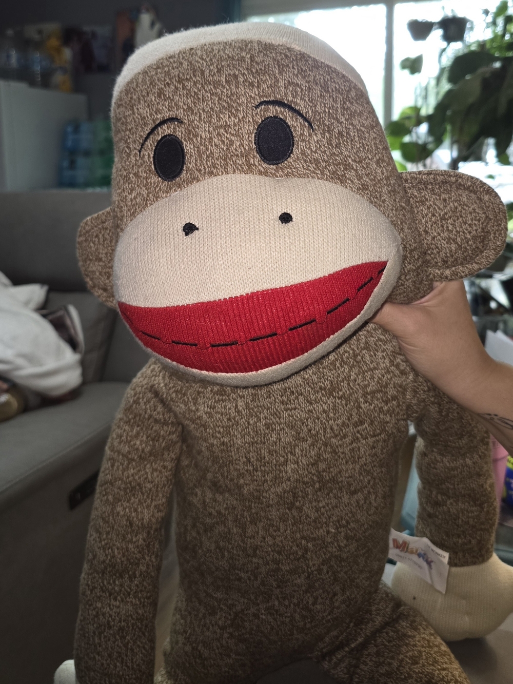 Jumbo 36-inch Brown Sock Monkey